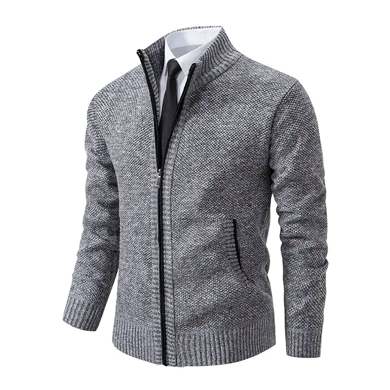 WW | Klassischer Zip-Up Sweater-Jacke Cardigan