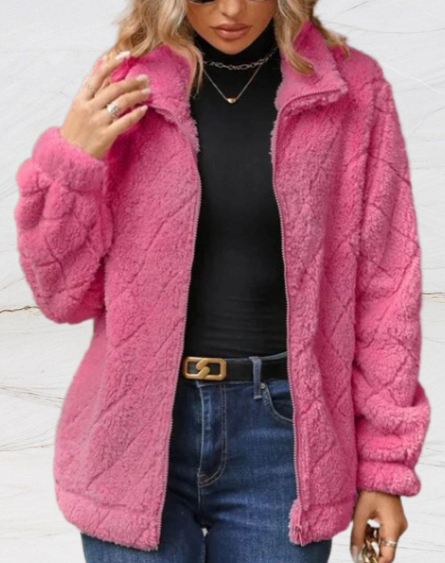 WW | Women's polo collar jacket with full zip