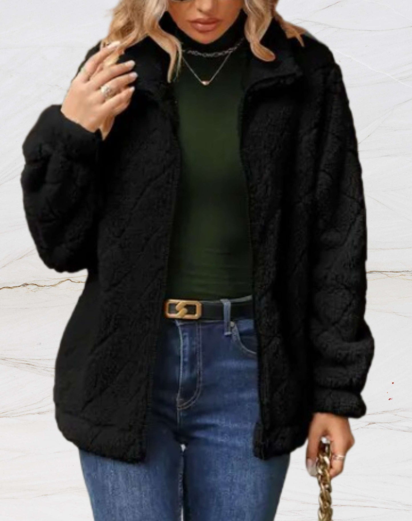 WW | Women's polo collar jacket with full zip