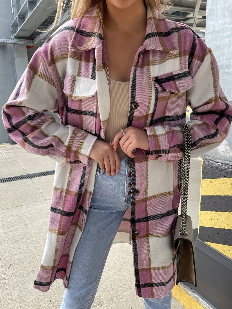 WW | Plaid Shirt Jacket Coat