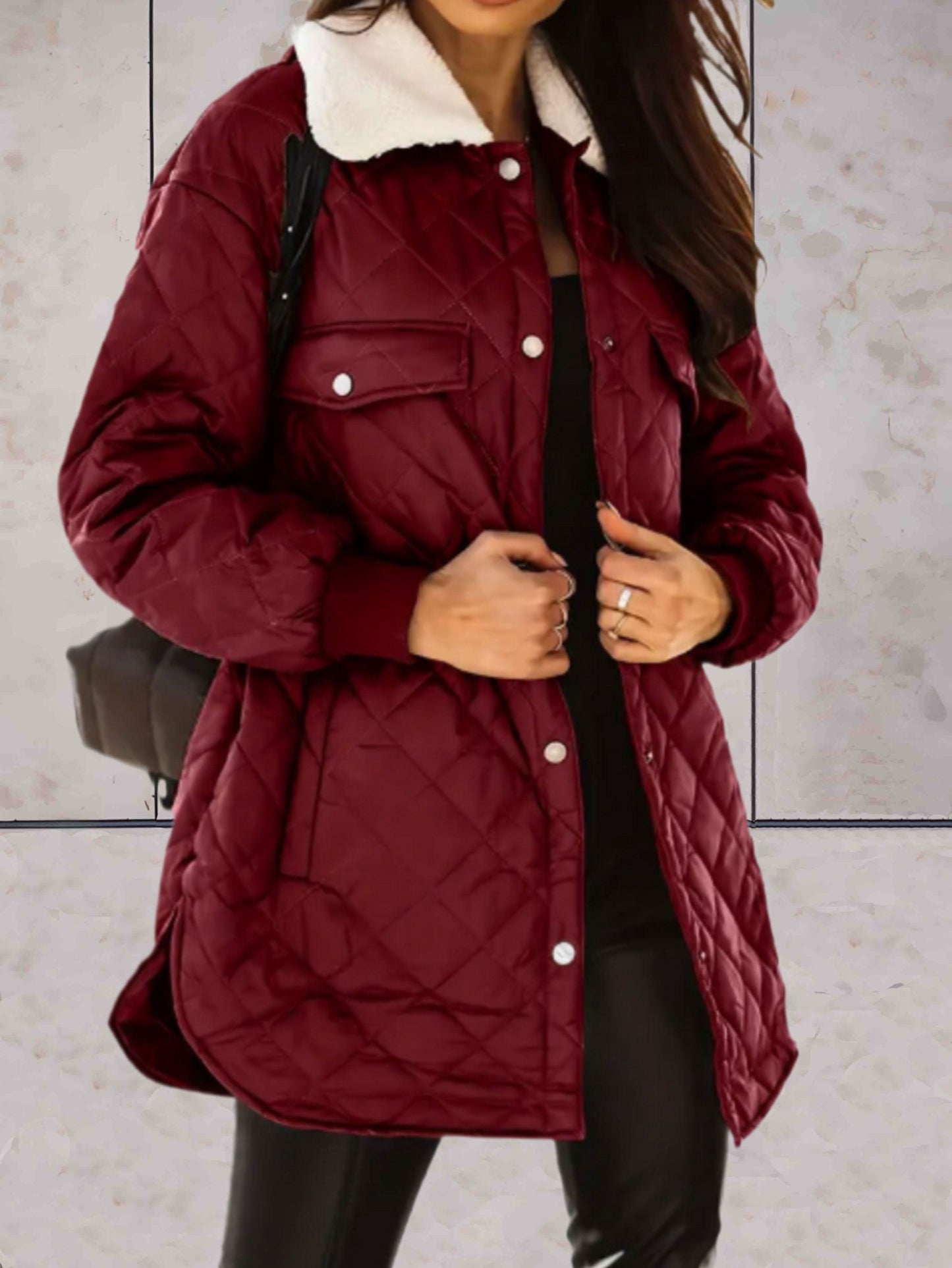 WW | elegant, cozy and modern long women's jacket