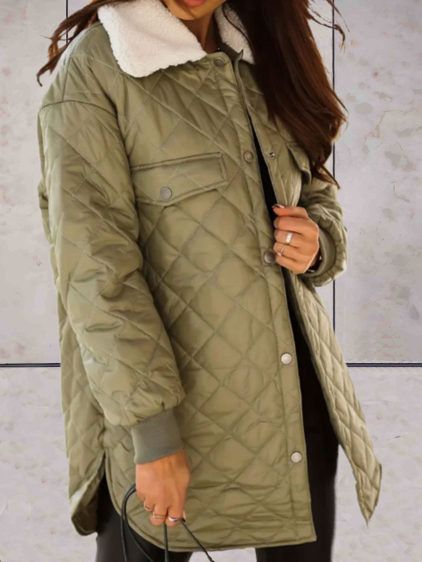 WW | elegant, cozy and modern long women's jacket