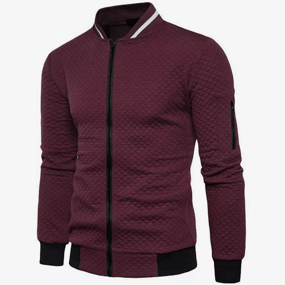 WW | Jacquard Zip-Bomberjacke