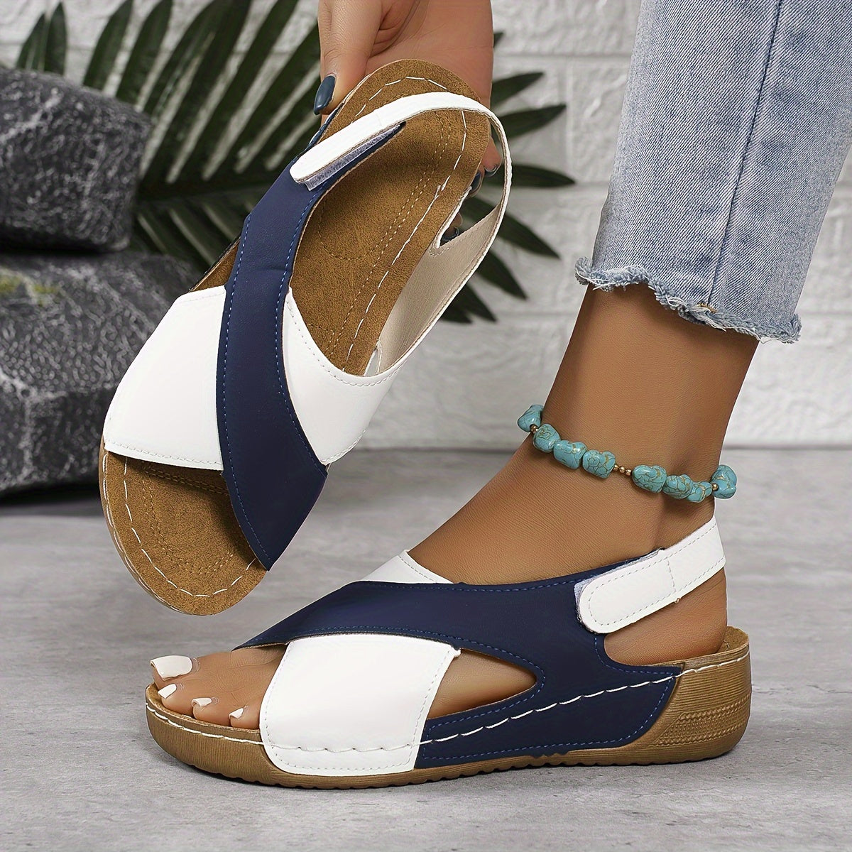WW | Modern Color Block Sandals