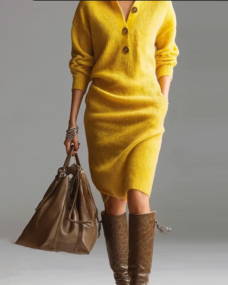 WW | Casual Solid Color Autumn and Winter