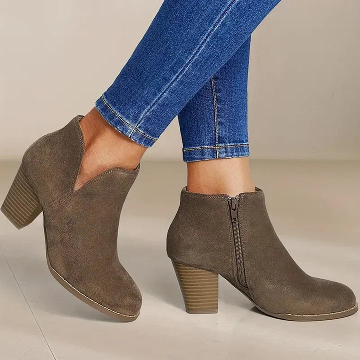 WW | Damen Stiefeletten Mit Chunky Absatz
