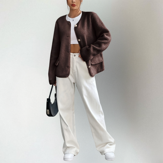 WW | Cozy knitted cardigan with open front