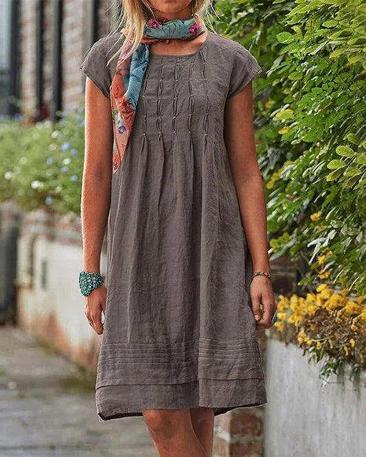 WW | Vintage and Casual Women's Dresses in Solid Linen