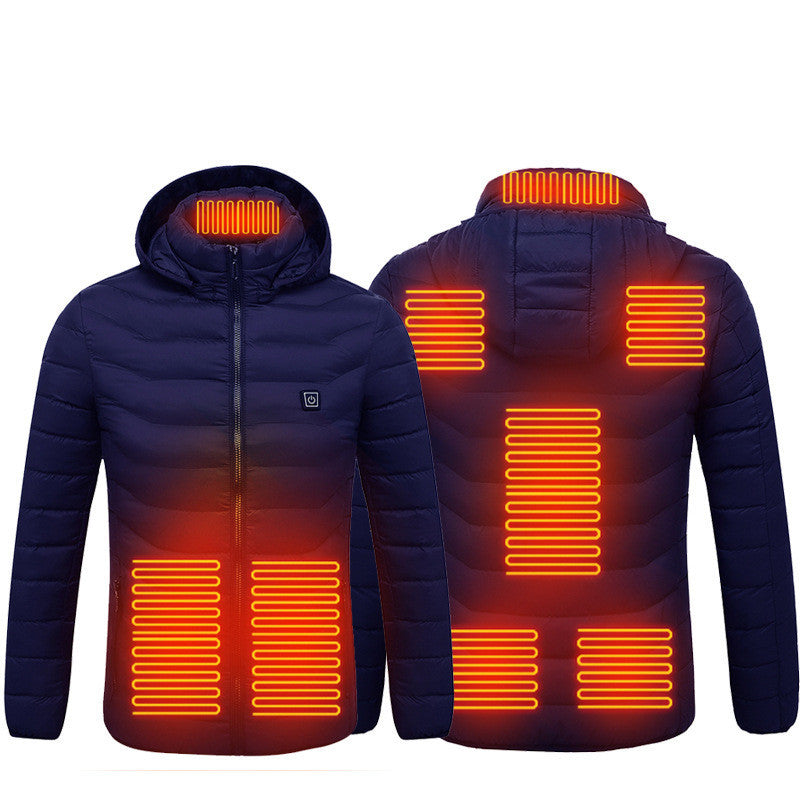 WW | Elegant USB Heated Jacket for Men, Thermal Winter