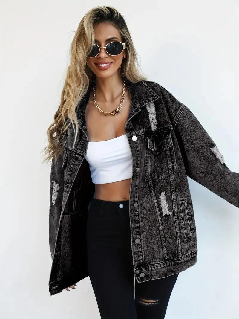 WW | Oversized Denim Jacket for Women