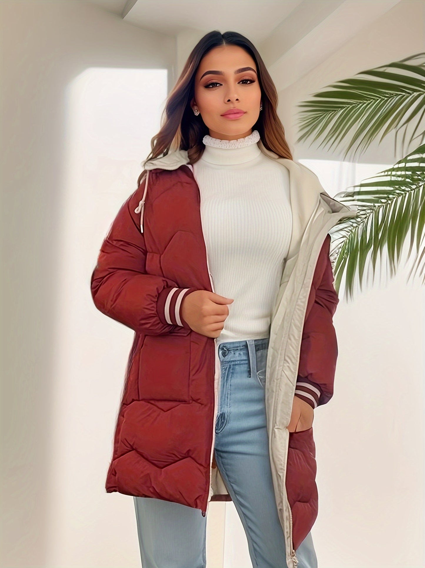 WW |  Warme Winter-Pufferjacke für Damen