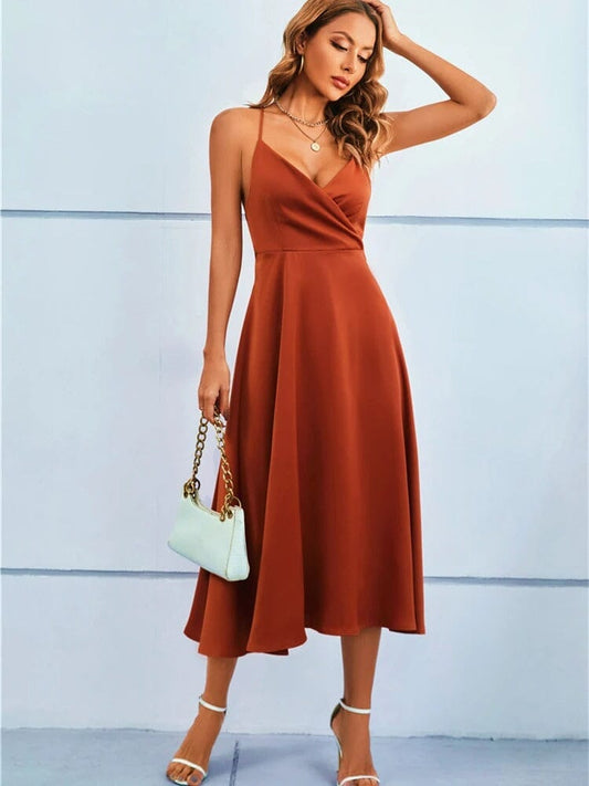 WW | Stylish Strappy Midi Dress