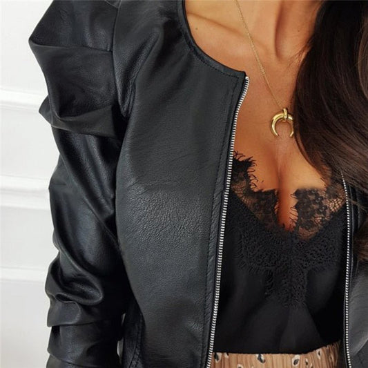 WW | Fashionable women's jacket with zipper