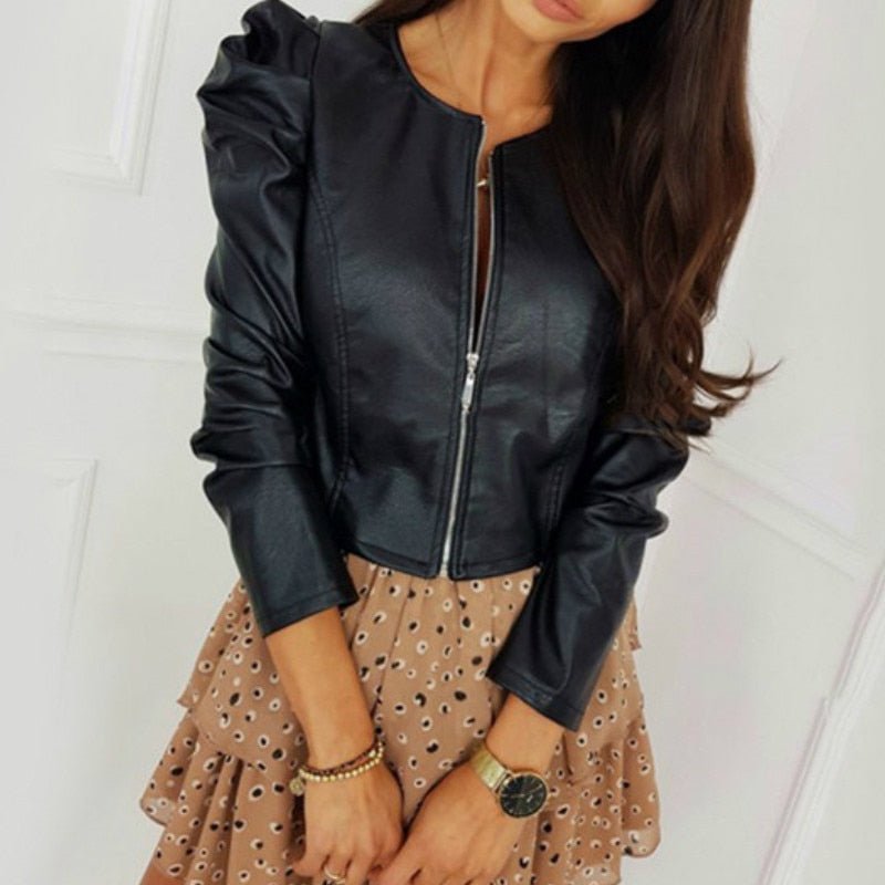 WW | Fashionable women's jacket with zip fastener