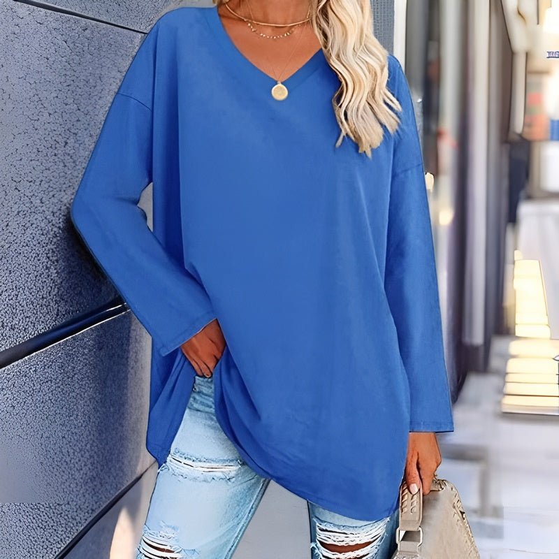 WW | Oversized V-Ausschnitt Pullover für Damen