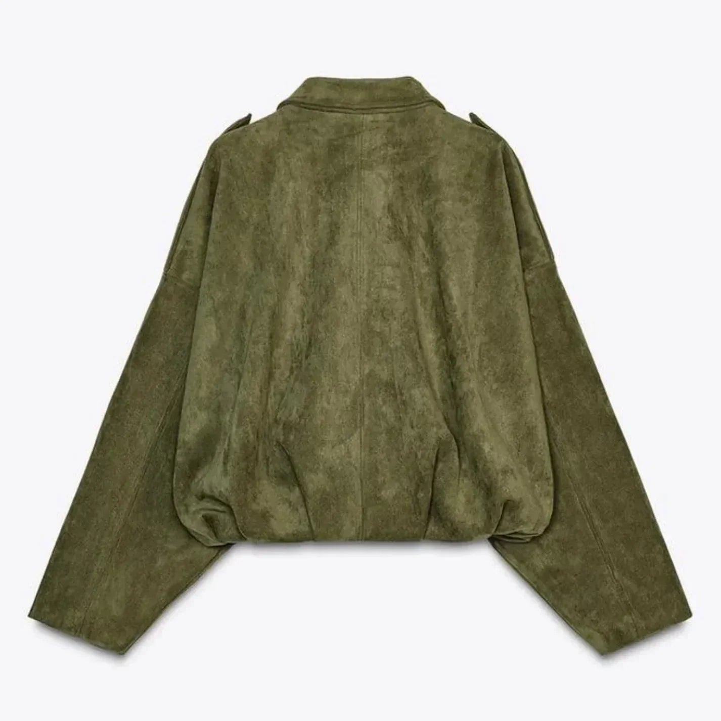WW | Damen Oversized Wildleder Lederjacke