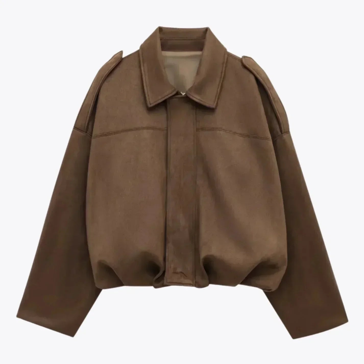 WW | Damen Oversized Wildleder Lederjacke