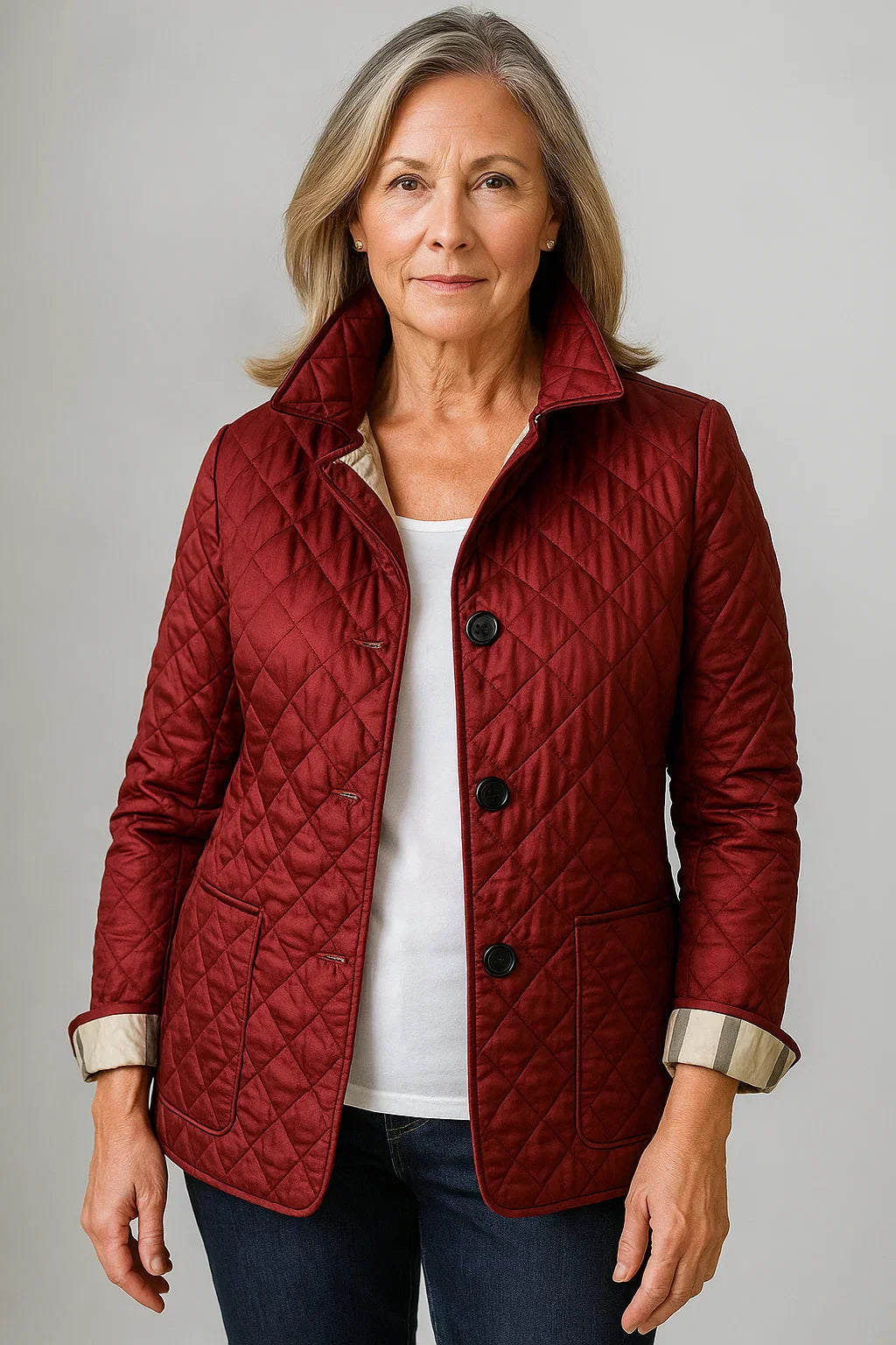 WW | Quilted Jacket with Classic Pattern