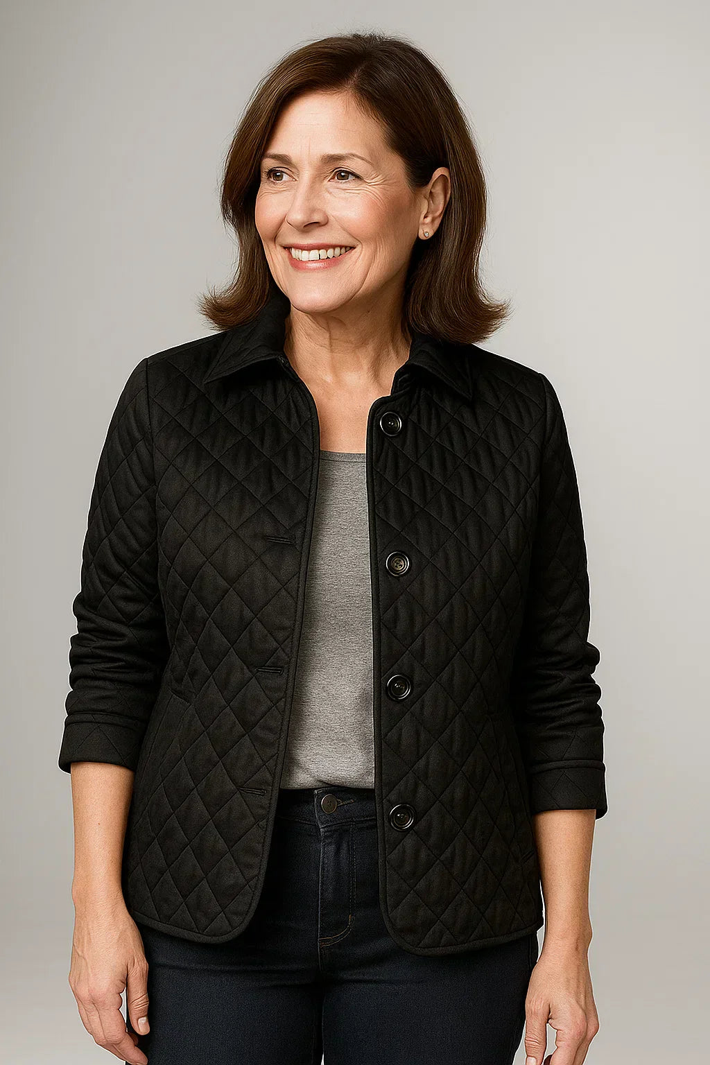 WW | Quilted Jacket with Classic Pattern