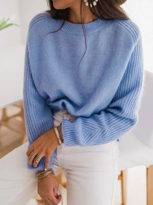 WW | Comfortable Sweater with Long-Sleeve Design