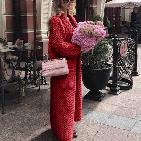 WW | Langer StrickStrickjacke in Vielen Farben