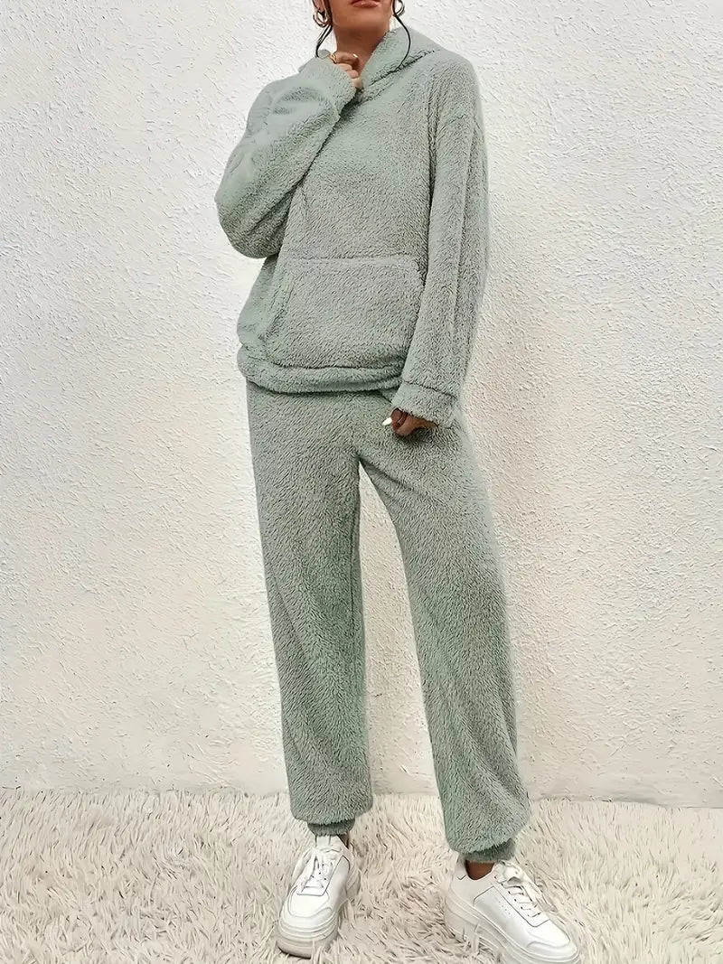 WW | Damen Fleece Teddy Zweiteiliges Set