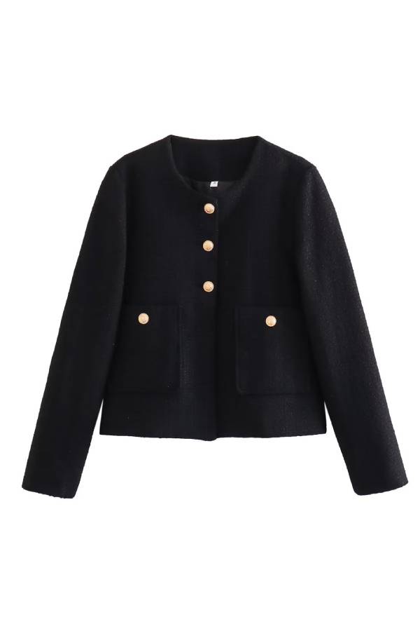 WW | Neck Slim Fit Color Block Women's Button-Down Jacket