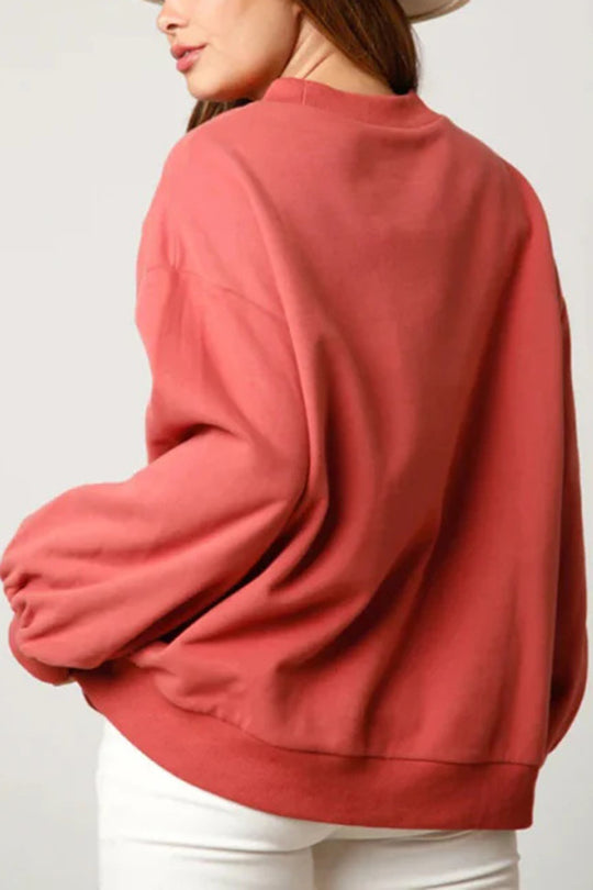 WW | Weihnachts Süßigkeitenhaus Pailletten Lässiger Lockere Pullover