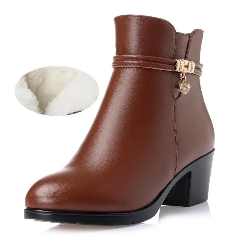 WW | Lined Ankle Boots with Side Zip