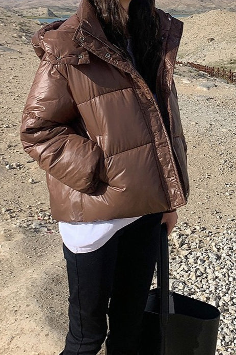 WW | Plüschgefütterte Übergroße Pufferjacke