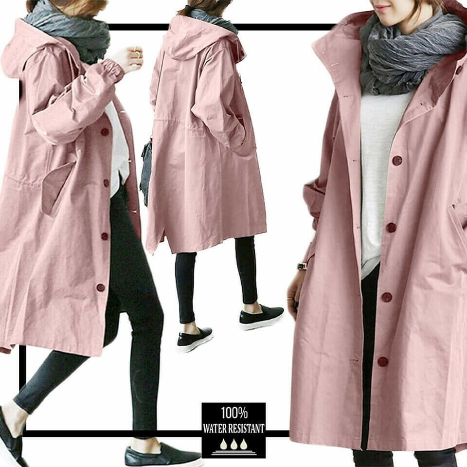 WW | Hooded Rain Jacket - Waterproof - Oversized Windbreaker