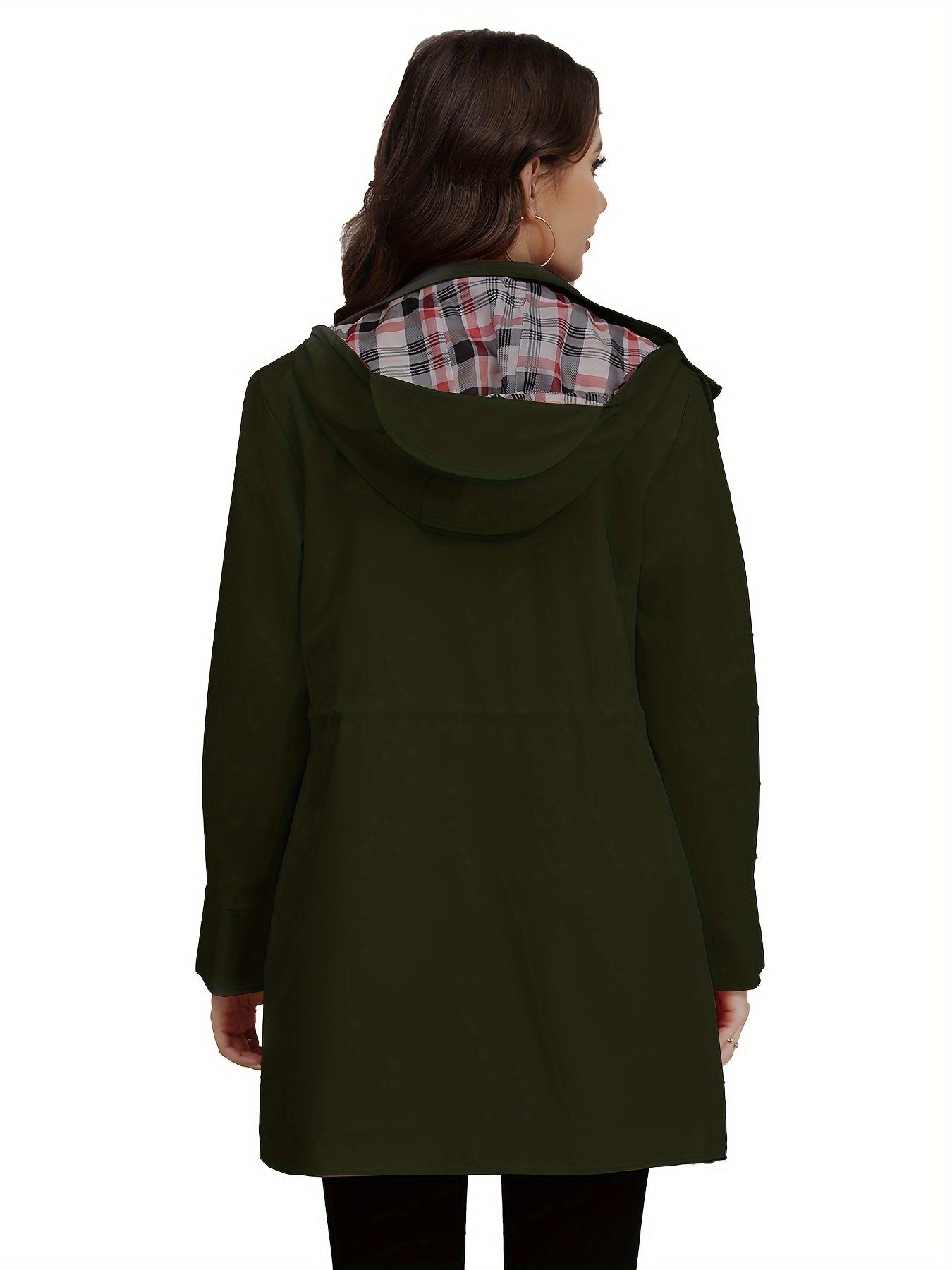 WW | Eleganter Hoodie-Mantel für Frauen mit Taschen