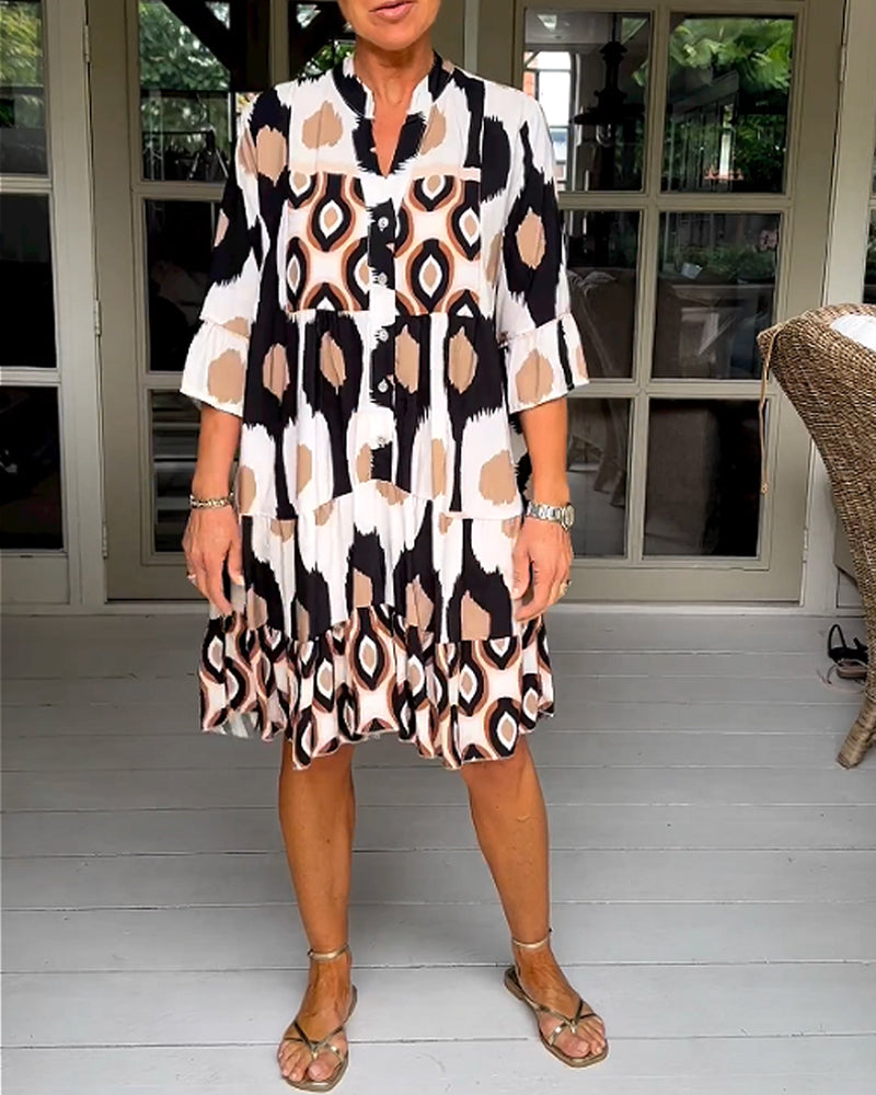 Frances - Half Sleeve Casual Dress