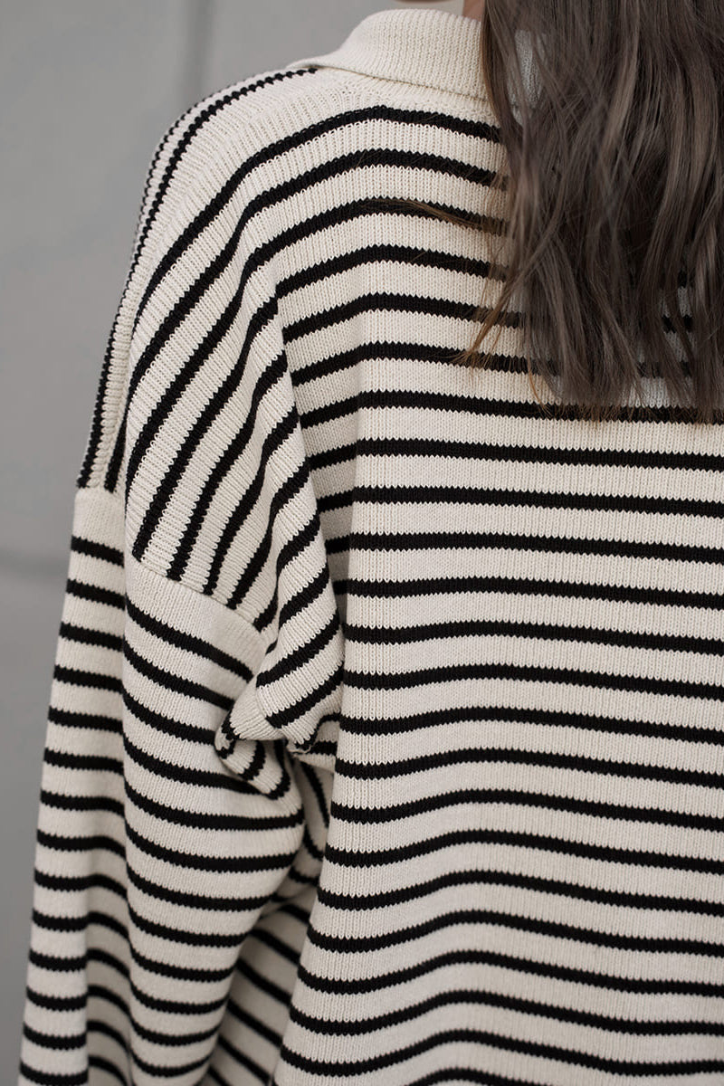WW | Cozy striped knitted turtleneck sweater