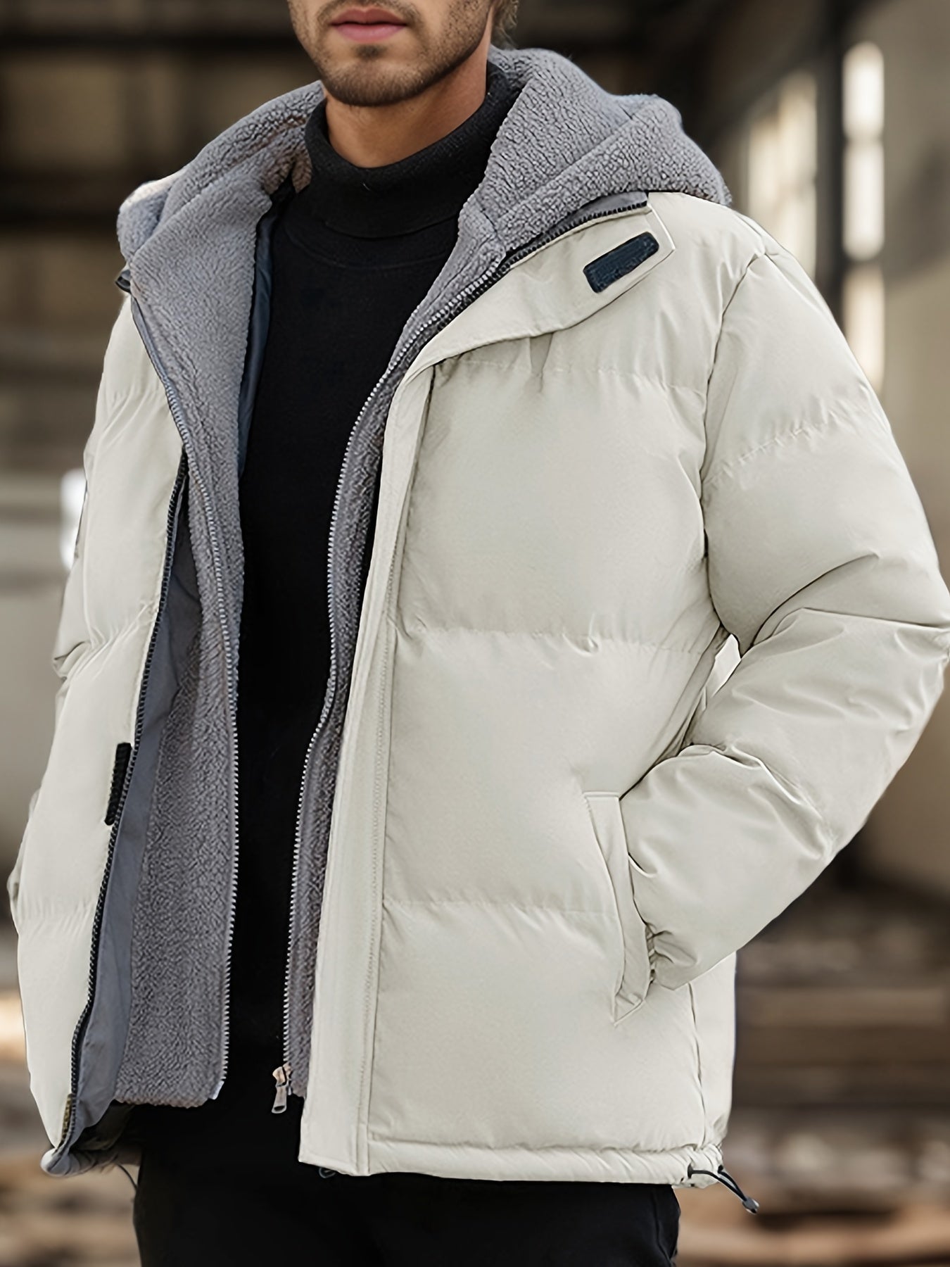 WW | Casual Warm Padded Men's Winter Jacket - Ideal for Winter