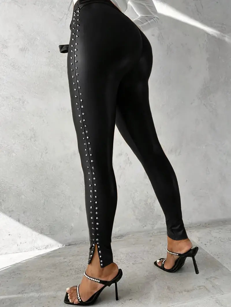 WW | Leather Rivet Trousers