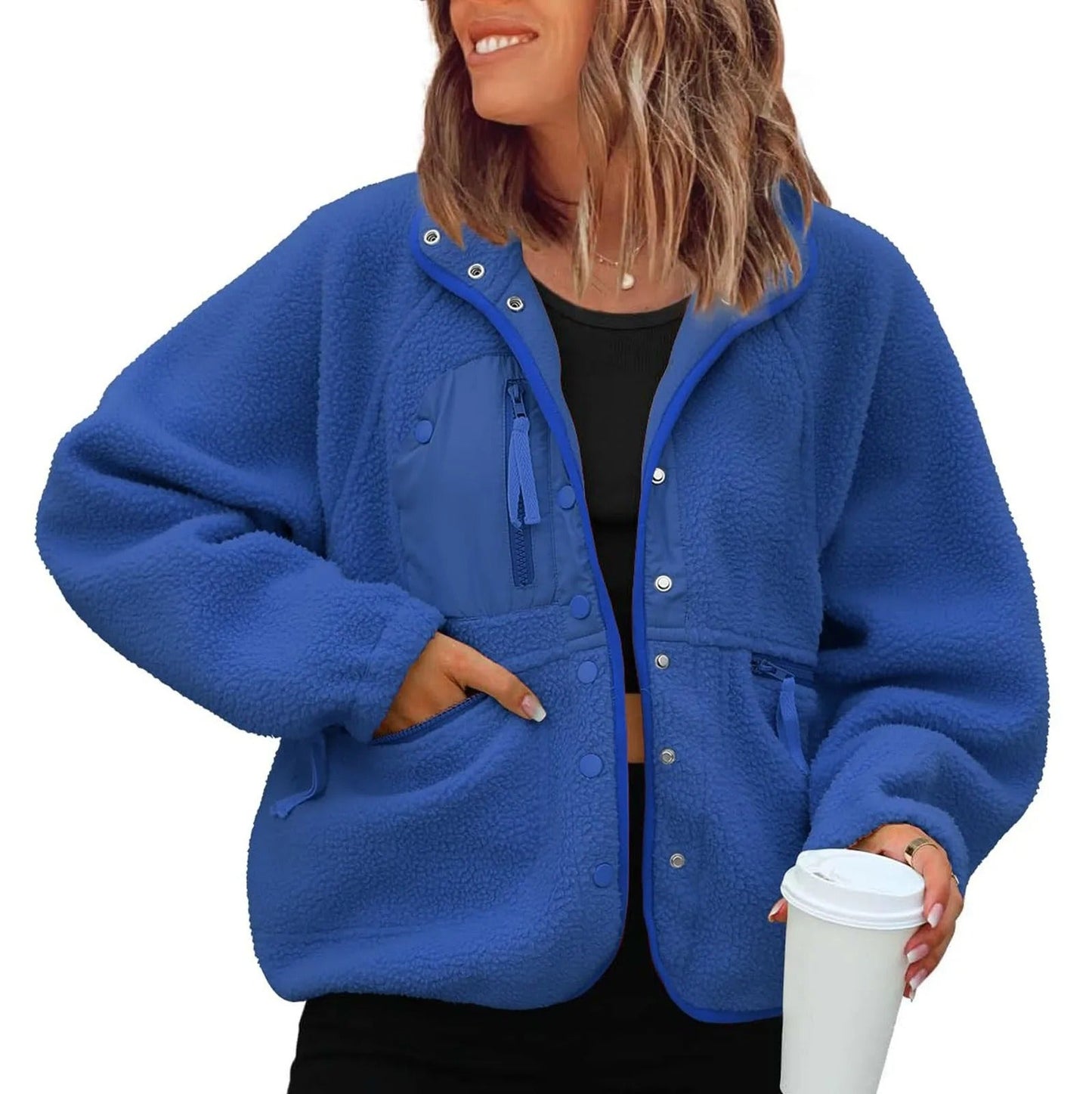 WW | Warm fleece jacket with pockets