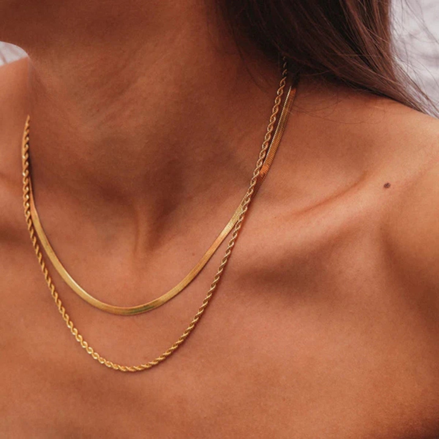 WW | Geschichtete Goldkette