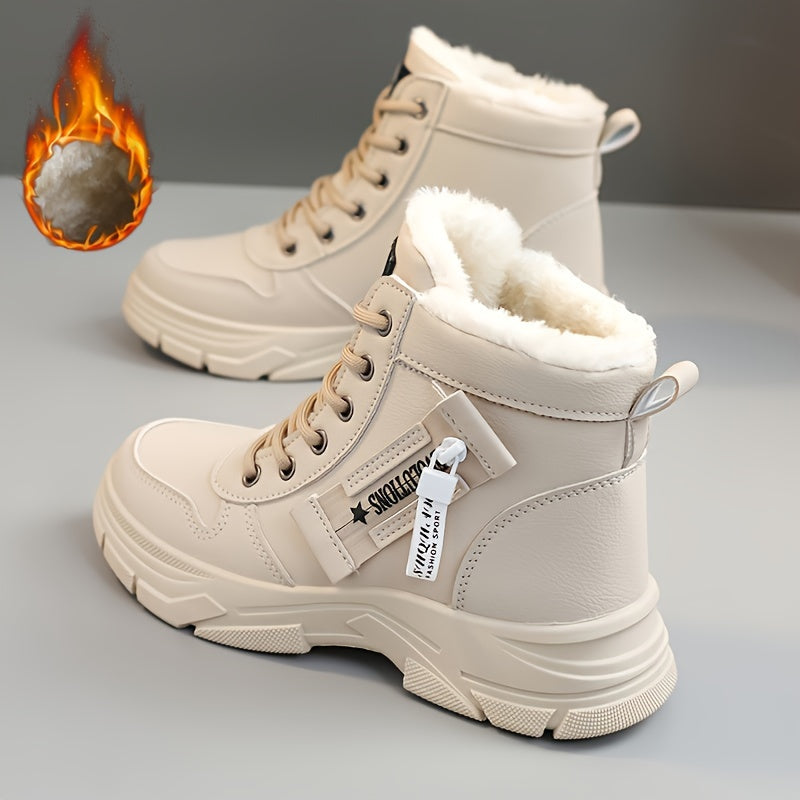 Coline | Lined Platform Sole Snow Boots
