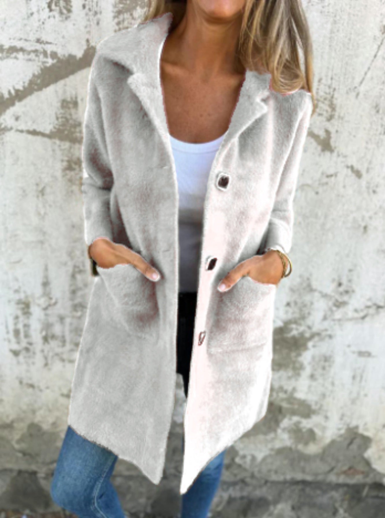 WW | Long jacket with buttons