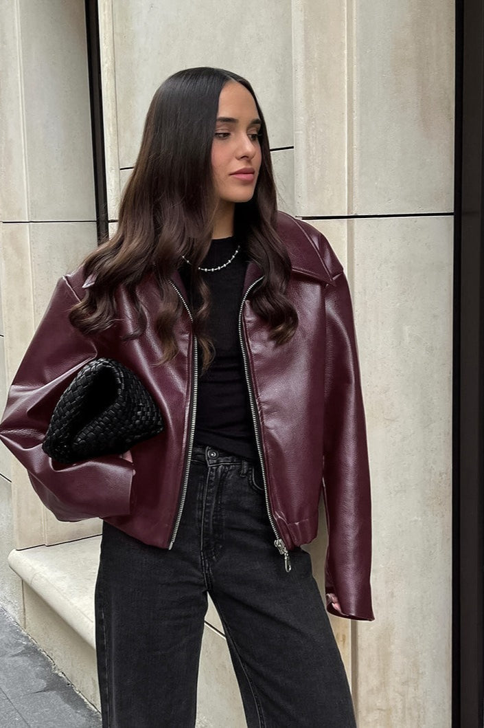 WW | Matte PU Motorradjacke