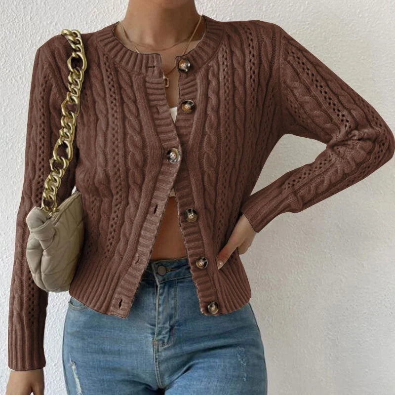 WW | Cozy cardigan with buttons for women