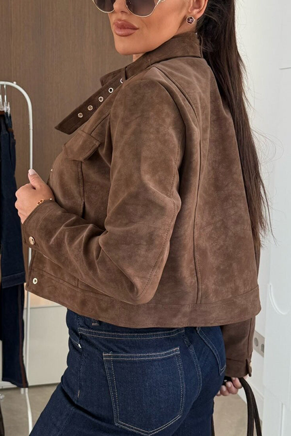 WW | Stylish long-sleeved casual jacket with buttons