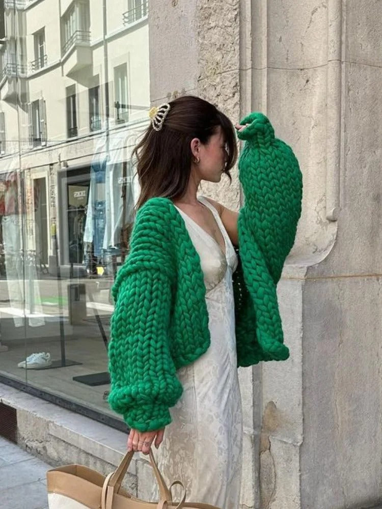 WW | Gemütliche Strickjacke in Unifarbe, lässig