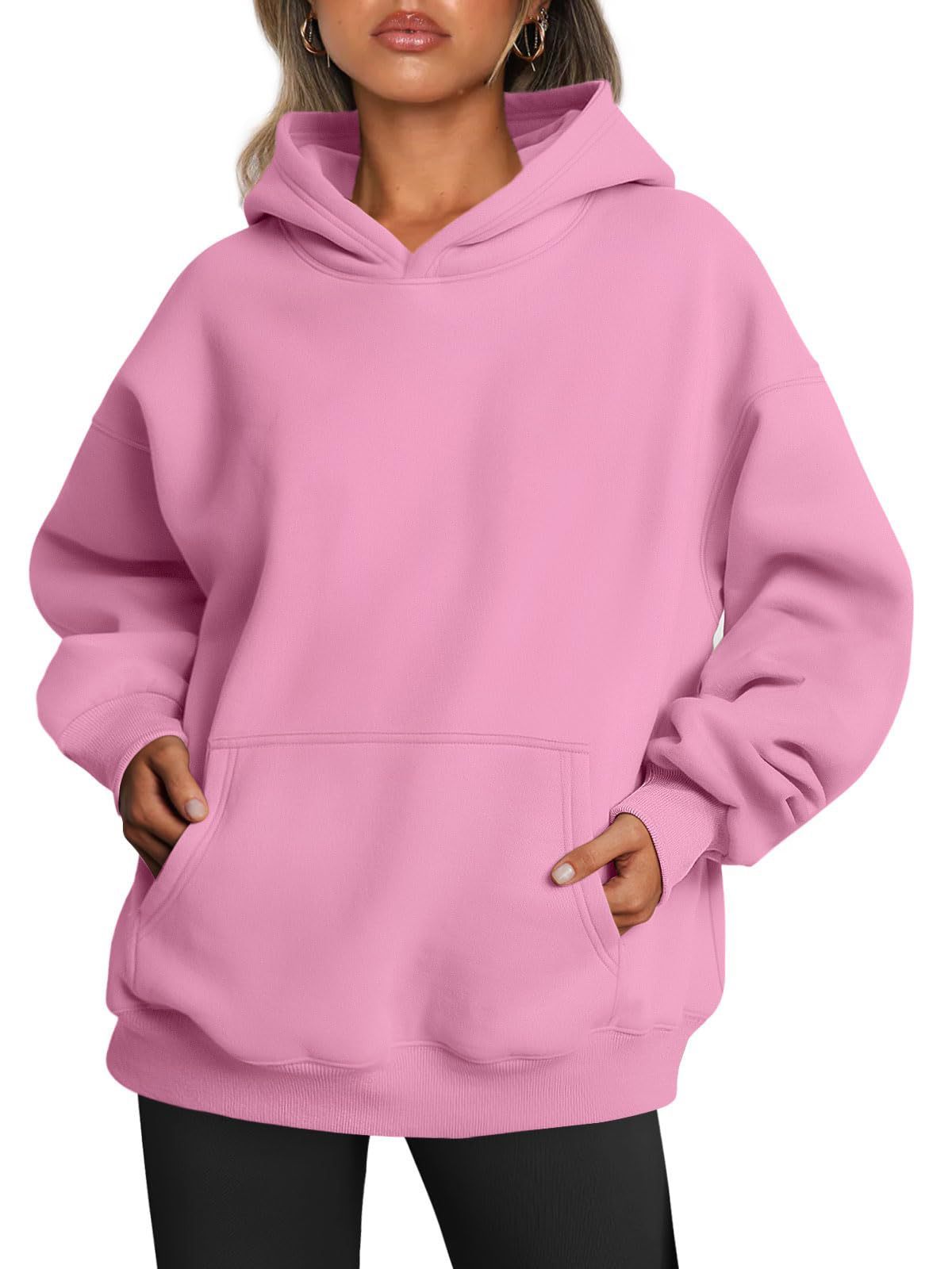 WW | Oversized Fleece Pullover with Pocket for Women