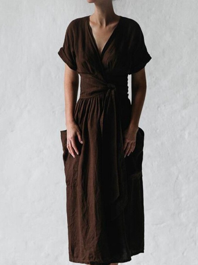 WW | Fließendes Leinenkleid
