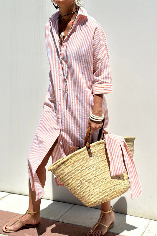 VanDeZaar® | Elegant striped shirt dress