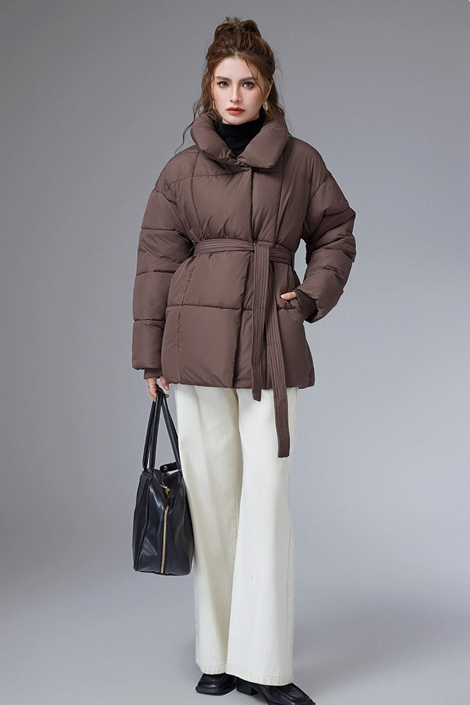 WW | Casual Cropped Cotton Puffer Jacket