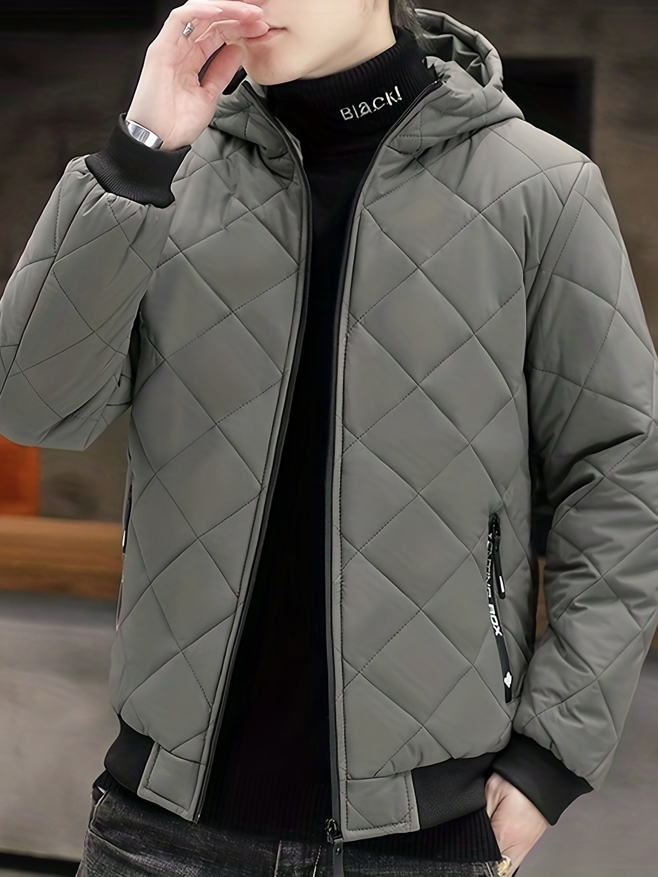 WW | Plush Hooded Winter Jacket for Men - Perfect for Outdoor Activities