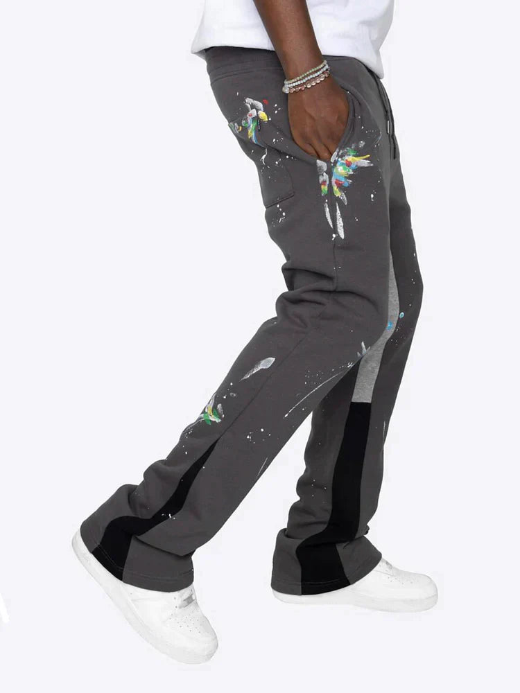 WW | Farbspritzer Flare Sweatpants